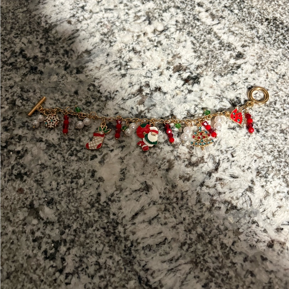 Wrapable Christmas holiday festive design bracelet